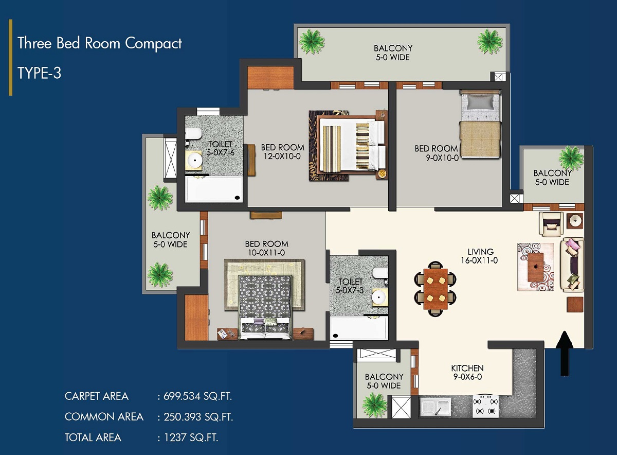 Apex Alphabet floor plan 1237-sqft